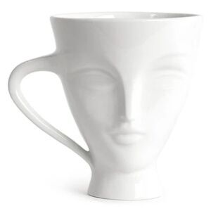 JONATHAN ADLER Giuliette Mug. Glossy White. Set of 2. Pristine Condition.